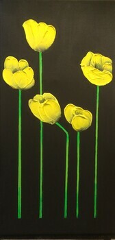 Tall Yellow Tulips